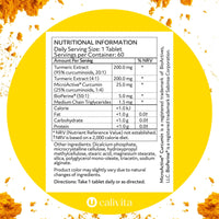 CurcumaPro - Turmeric and Black Pepper Tablets - 4900mg - Advanced Absorption - Turmeric Supplement - with BioPerine & MicroActive Curcumin - Vegan, Gluten-Free, US Made - 60 Day Supply