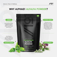 Organic Alfalfa 1200mg - Pure & Potent Powder – Certified Organic, Non GMO, Gluten Free, Halal – 120 Vegan Capsules