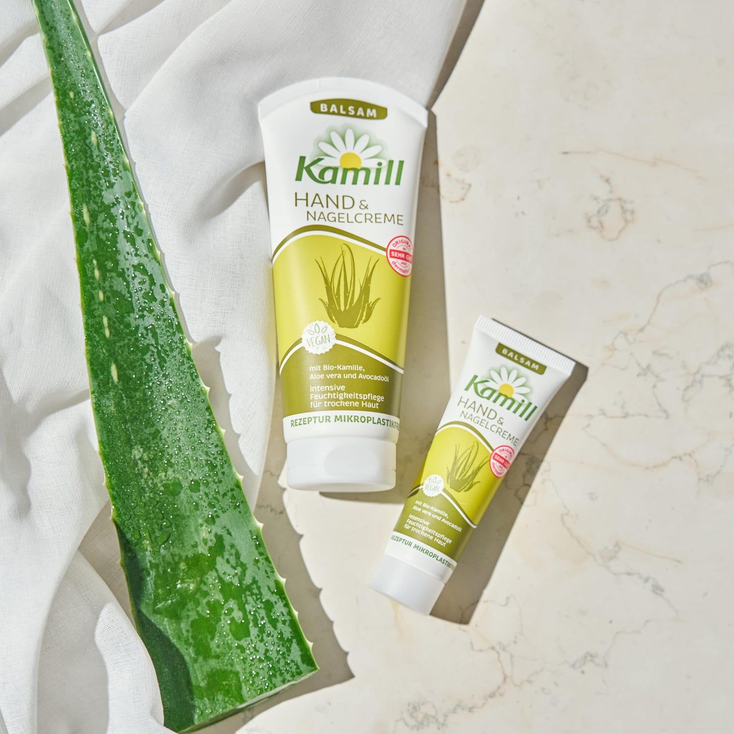 Kamill Hand & Nail Cream Balm (3 x 100 ml) - Provides Intensive Care, Moisture & Protection with Avocado Oil & Aloe Vera for Dry, Stressed Hands, No Microplastics