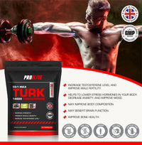 Turkesterone 14000mg | 30 Capsules Vegan Ajuga Turkestanica 50:1 Extract Supplement - Turkesterone High Strength Muscle Growth & Strength - NO Fillers or Binders by PROELITE