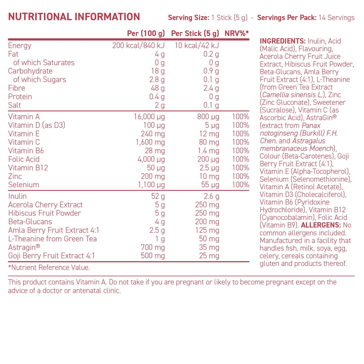 Applied Nutrition - Coleen Rooney - Immunity Powder - Vitamin & Mineral Boost - Best 24-Hour Immune Support - Best Vegan Immunity Defense - Enhanced Vitality (14 Servings) (Blood Orange & Grapefruit)