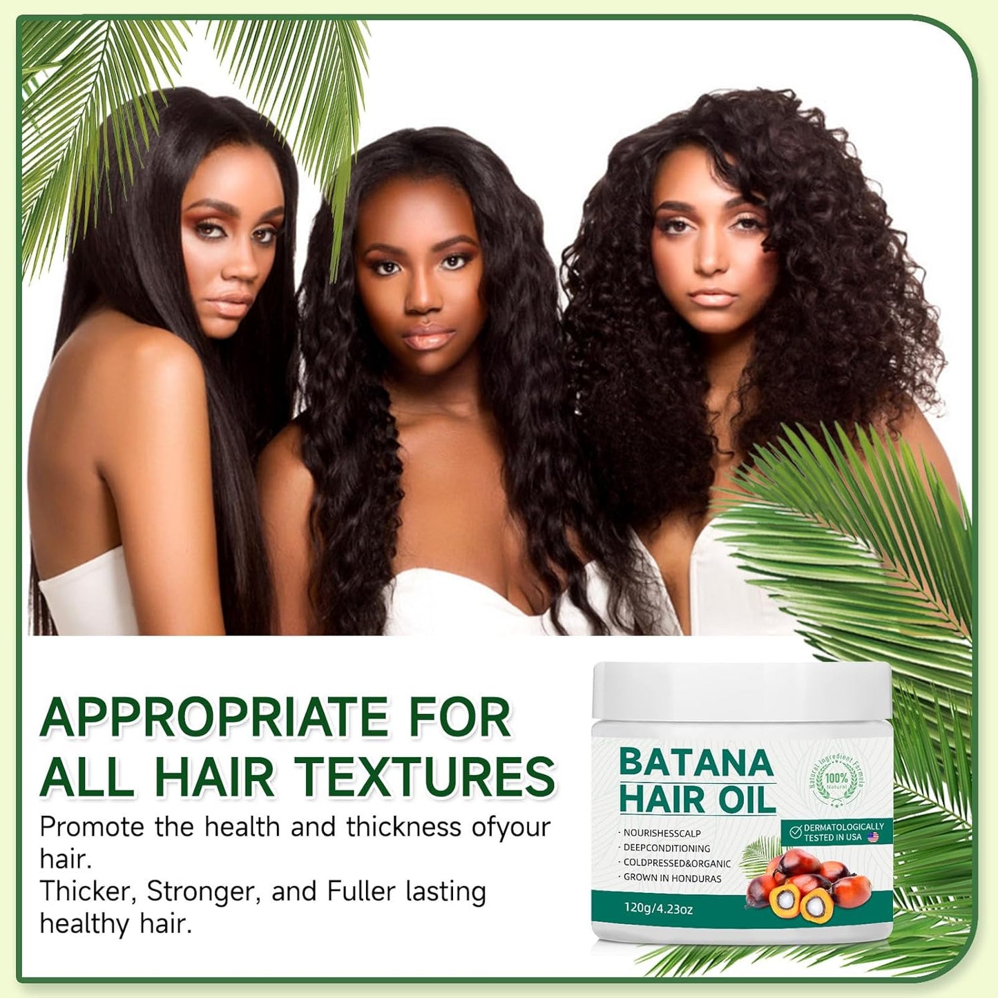Raw Batana Oil for Hair Growth: 100% Pure Natural, organic - Prevent Hair Loss - Enhances hair shine and Thickness in Men & Women
