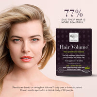 New Nordic Hair Volume 30 Tablets - Clinically Proven Hair Growth Vitamins - Biotin, Zinc & Apple - Visibly Thicker & Shiny Hair - for Women & Men