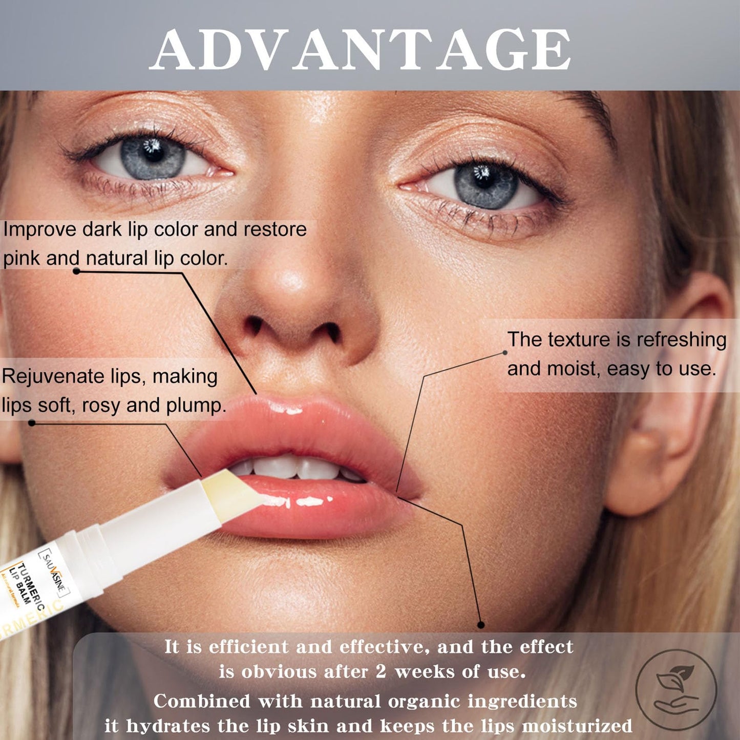 QUIWEN Lip Lightening For Dark Lips, Moisturizing Lip Balm Lip Bleaching for Dark Lips Lip Care Lip Balm Whitening & Brightening Lips Pink Bleaching Cream Balm,Repair Cracked Lips and Remove Dark Lip