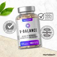 Candida Support | 1 Billion CFU | Botanical & Live Culture Formula with Oregano, Zinc, Garlic, Lactobacillus & More! | 180 Vegan Tablets | by Horbaach