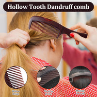 MADGININE Dandruff Comb, Anti-dandruff Energy Comb and Steel Comb Fine Tooth Comb Anti-Dandruff Massage Hollow Long Hair Comb