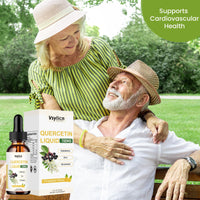 VSYLICN 700mg Quercetin Liquid Drops - Quercetin Bromelain Supplements - 5 in 1 with Bromelain Elderberry Vitamin - 4X Stronger Than Pills & Capsules - Immunity Health Respiratory Health Skin Care - 60ml