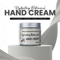 Orgaleaf Hand Cream, Hydrating Botanical Hand Cream, Vegan, Hand Made, Natural, 60 ml