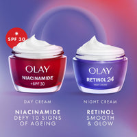 Olay Regenerist Retinol24 Night Face Cream Moisturiser With Retinol and Vitamin B3 50 ml, Fragrance Free