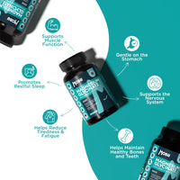 MOBU Magnesium Glycinate 1500mg with Vitamin B6 – 120 Vegan Capsules - High Strength - 315mg Elemental Magnesium - Pure with No Fillers or Binders UK Made