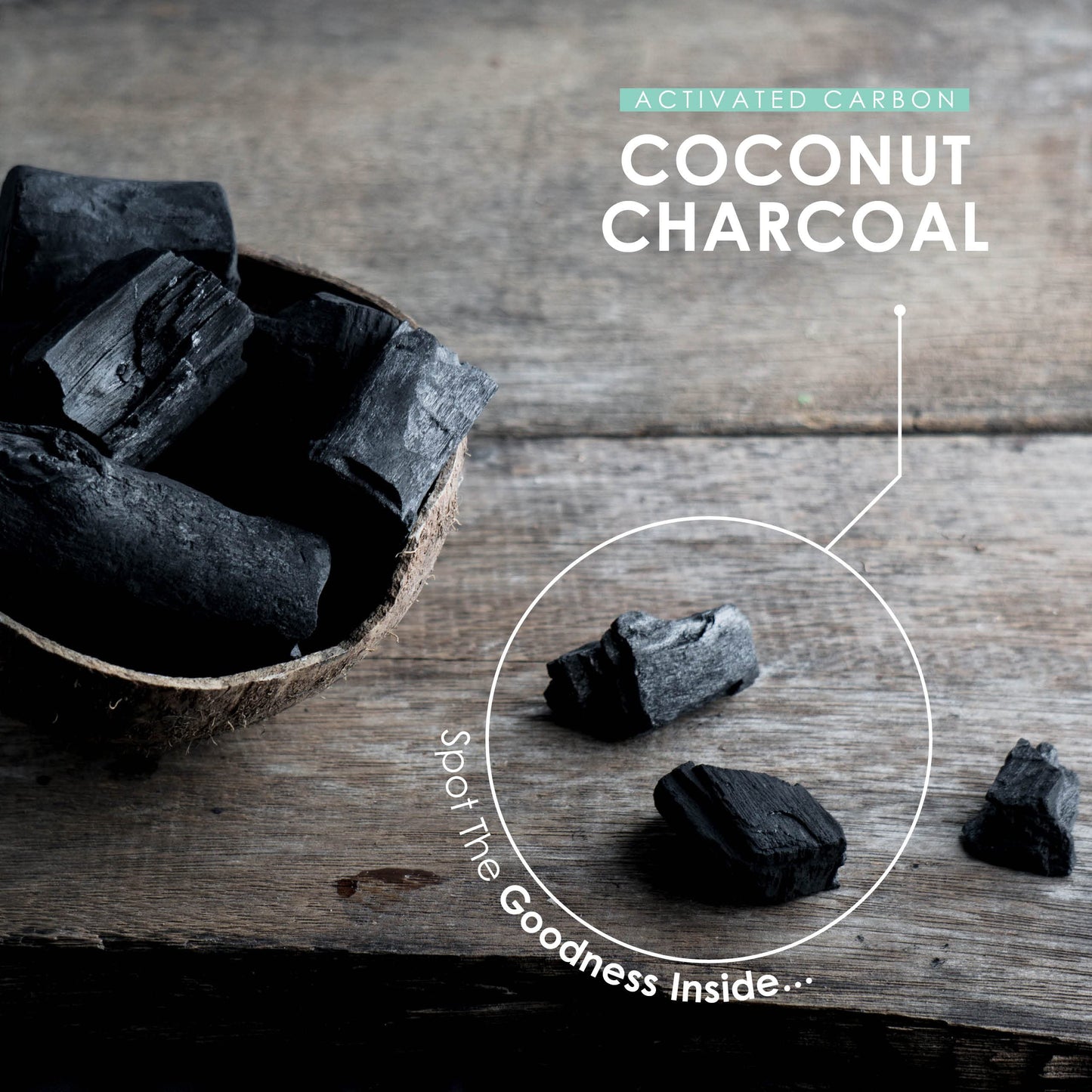 Activated Coconut Charcoal 1000mg | Made from Organic Thai Coconut Shells | for Bloating & Gas, Digestion & Flatulence Natural Relief | Vegan & Keto Friendly Supplement | 60 Capsules