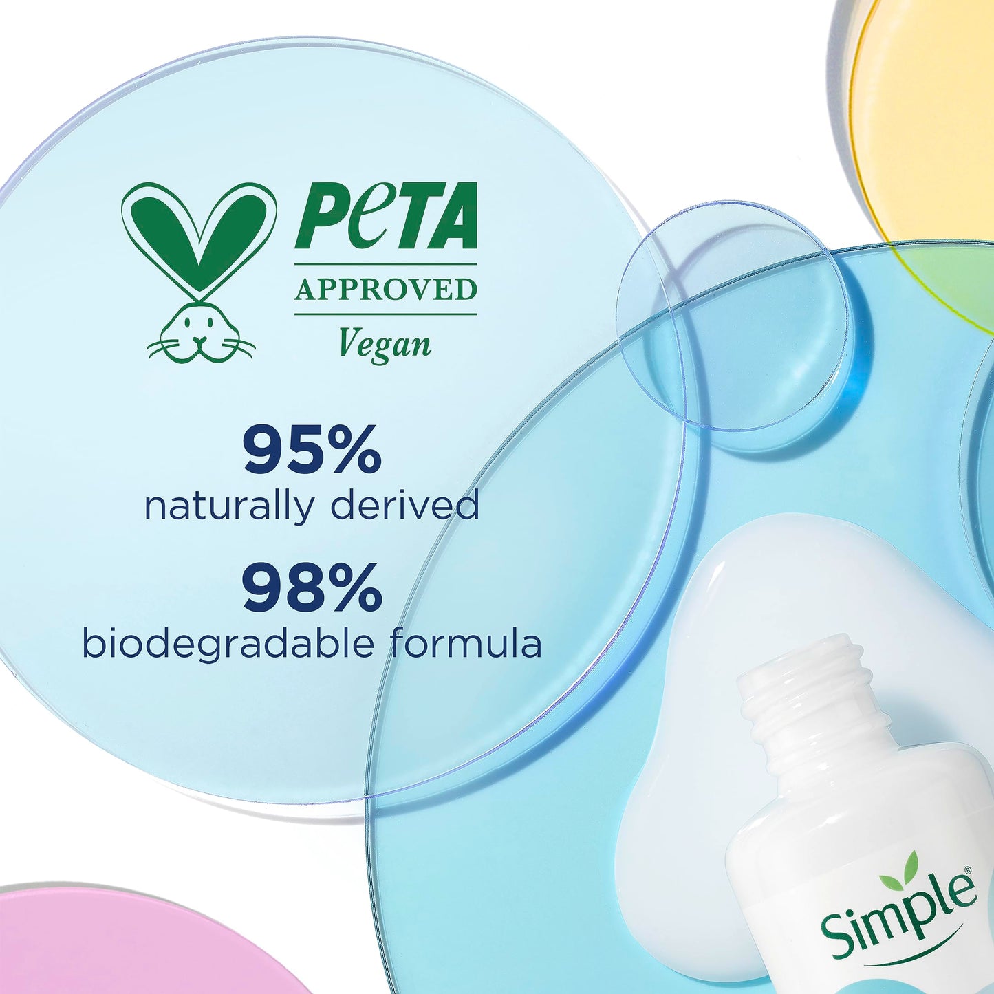 Simple 3% Hyaluronic Acid + B5* serum Booster Serum skin care product suitable for all skin types for hydrated, softer skin 30 ml