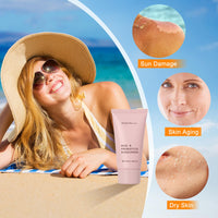 BoloShine Rice Sunscreen SPF 50+, Probiotics Rice Moisturizing Suncream for Face Body, Protects & Brightens Skin, Reduces Blemishes, Non-Greasy, For All Skin Types(50g/1.69oz.)