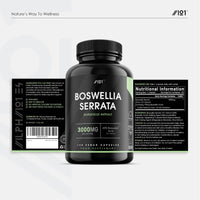 Boswellia Serrata Extract 3000mg - 65% Boswellic Acid (150mg per Capsule) - Indian Frankincense - 120 Vegan Capsules (4 Months Supply)