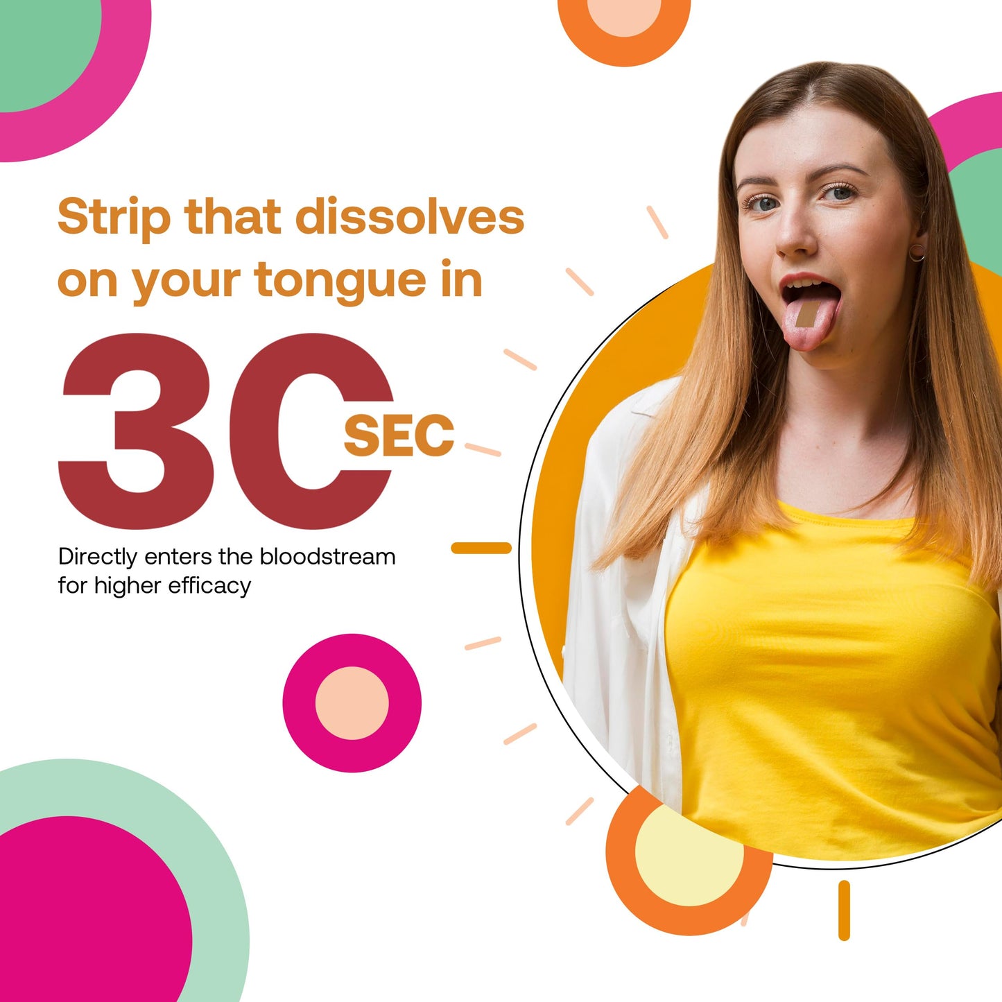 OQO Diso Collagen Supplements for Women & Men with Biotin (1000mcg), Box of 30 Oral Dissolvable Strips for Fast Absorption Skin Care, Joint Support, Sugar-Free, (Mixed Berry Flavour)