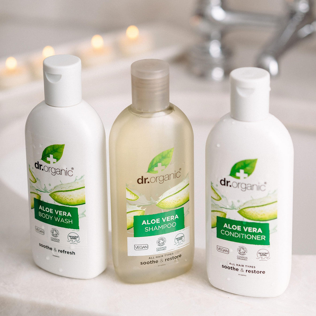 DR ORGANIC Dr Organic, Organic Aloe Vera Body Wash , Natural , Vegan , Cruelty Free , Paraben & SLS Free , Eco Friendly Recyclable Packaging, For Women & Men, Palm Oil Free, 250ml