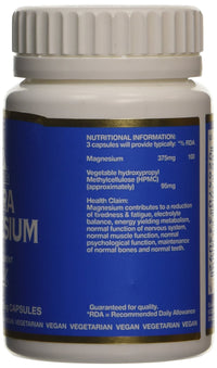 Bio-Health Extra Magnesium Food Supplement for General Health, Supports Normal Function of Nervous System, Beneficial for Bones and Muscular Function, Additive Free, 60 Capsules