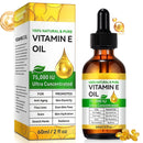AurolaGlow Pure Vitamin E Oil for Skin & Hair - Natural Bio Oil Scar Treatment, Vitamin E Capsules for Face (2 Fl Oz) - Non GMO, Cold Pressed, Moisturizing & Easy to Absorb