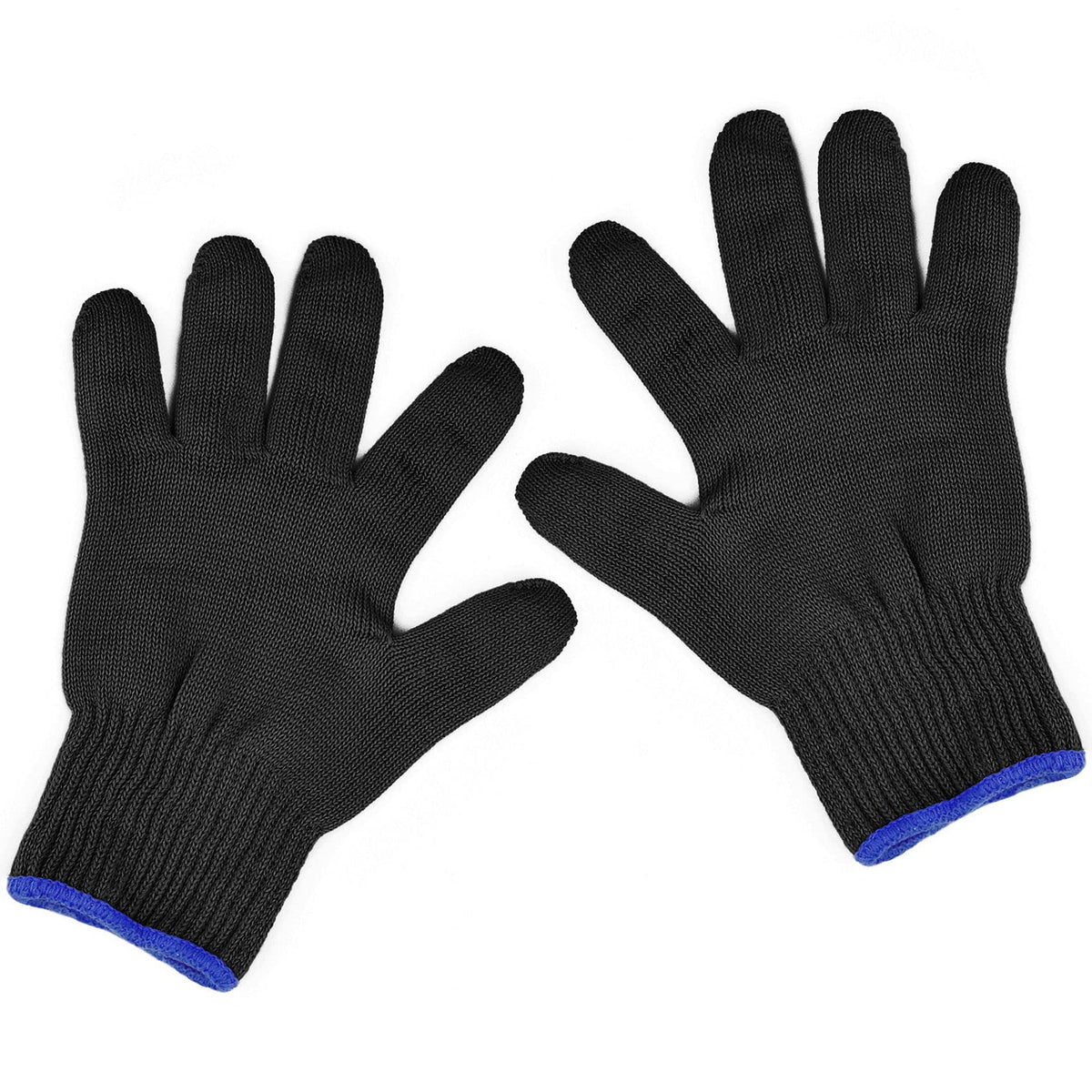 FOHOLA 1 Pcs Professional Heat Resistant Gloves for Hair Styling, Heat Proof Gloves, Heat Protection Gloves for Curling Wand (1 Pcs, Black)