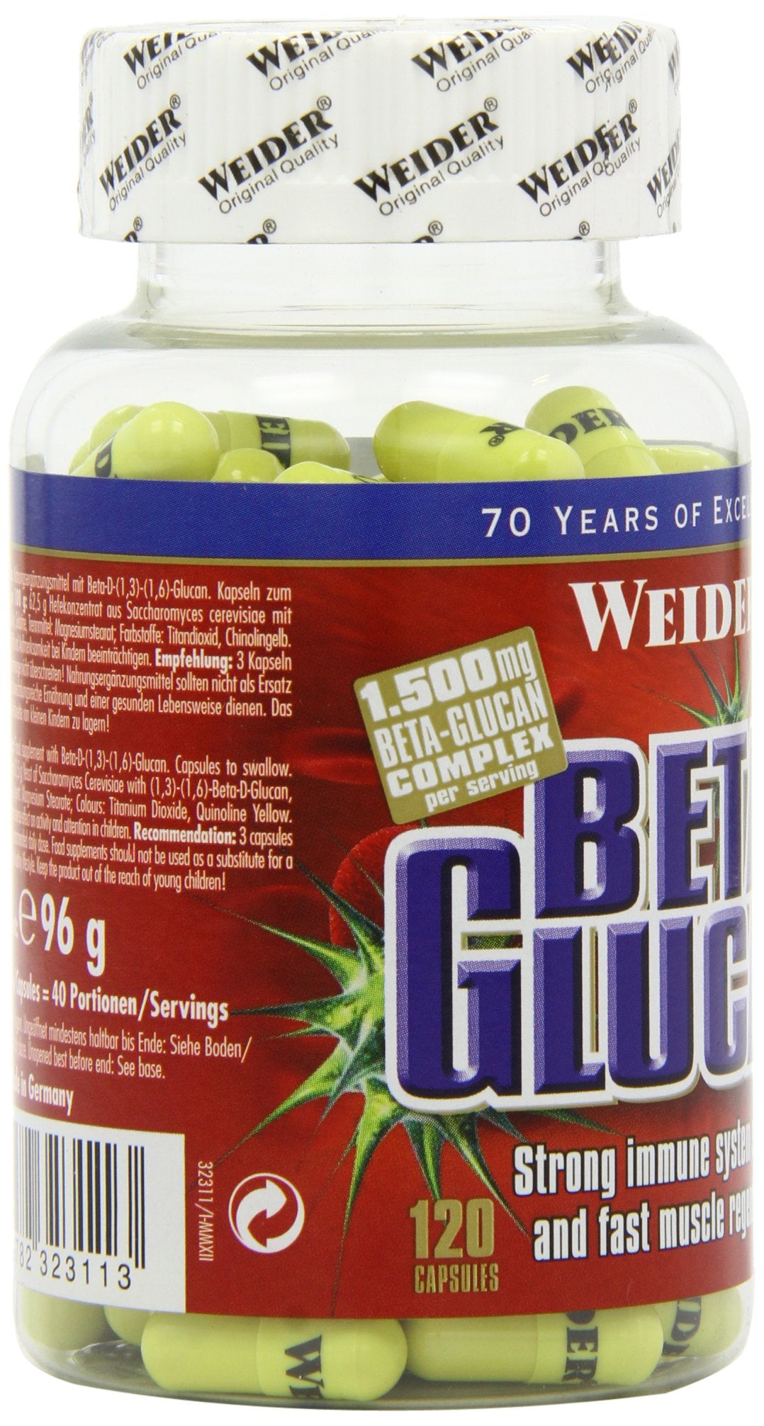 Weider Beta-Glucan, 120 Capsules