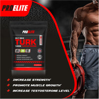 Turkesterone 14000mg | 30 Capsules Vegan Ajuga Turkestanica 50:1 Extract Supplement - Turkesterone High Strength Muscle Growth & Strength - NO Fillers or Binders by PROELITE