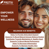 Protiv Selenium ACE 365 Tablets - Daily Supplement with Vitamins A, C & E - Antioxidant Immune Support - UK Manufactured to GMP Standards