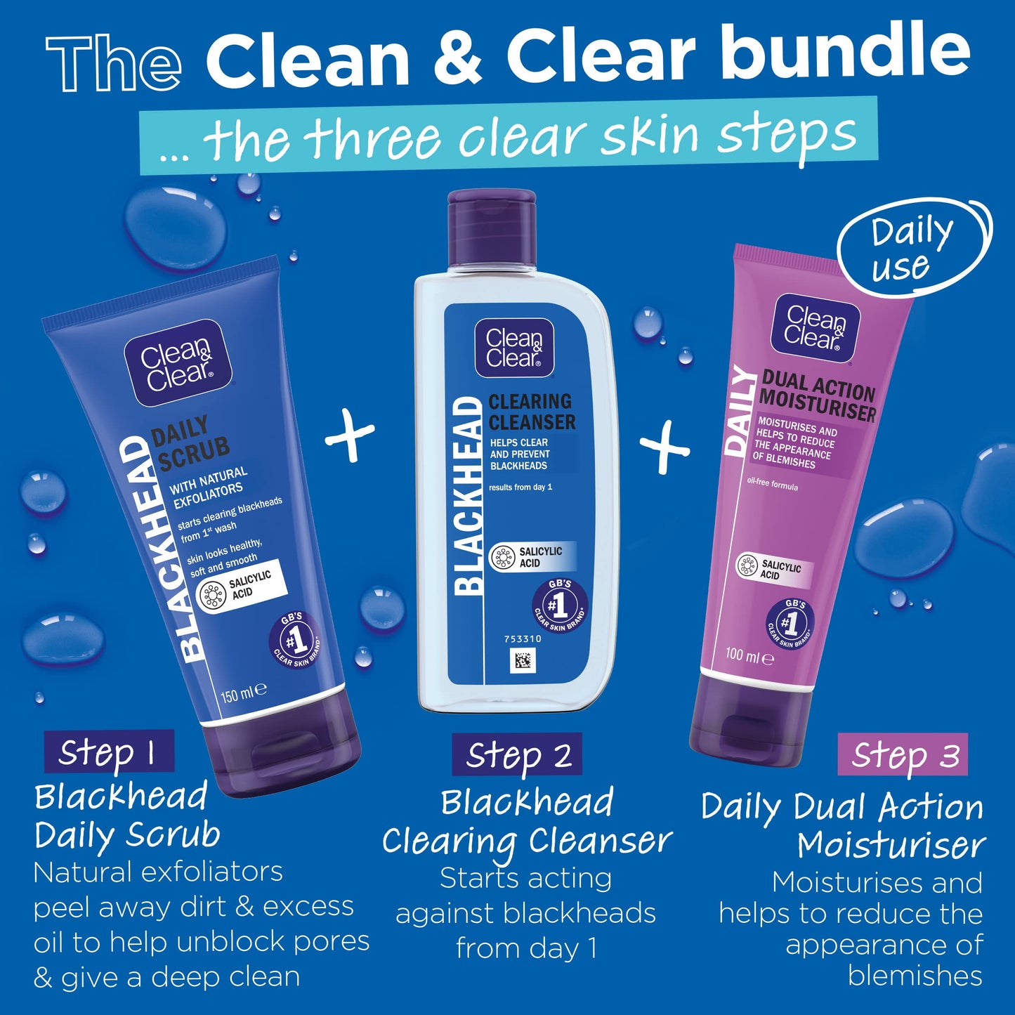 Clean & Clear Clean and Clear Blackhead Clearing Cleanser 200ml