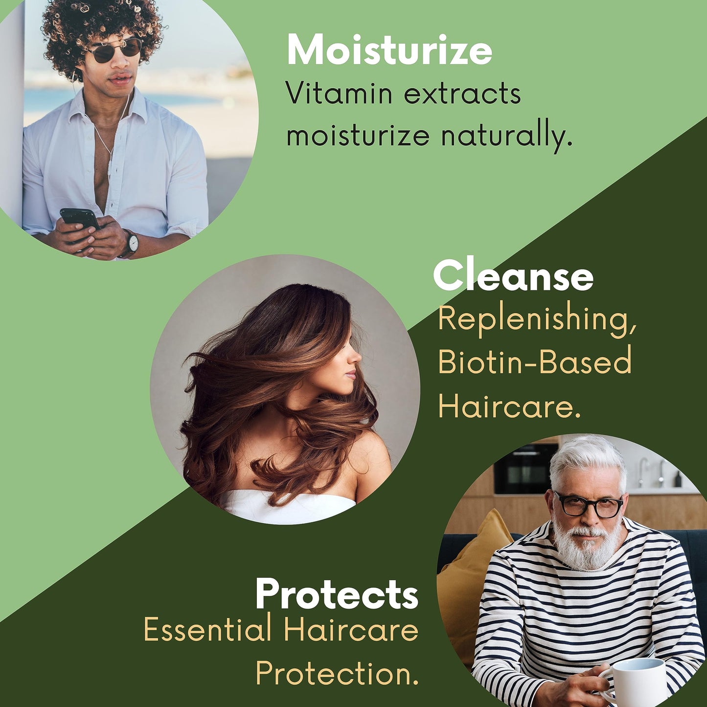Morfose 2 in 1 Biotin Green Hair Shampoo 1000 ml
