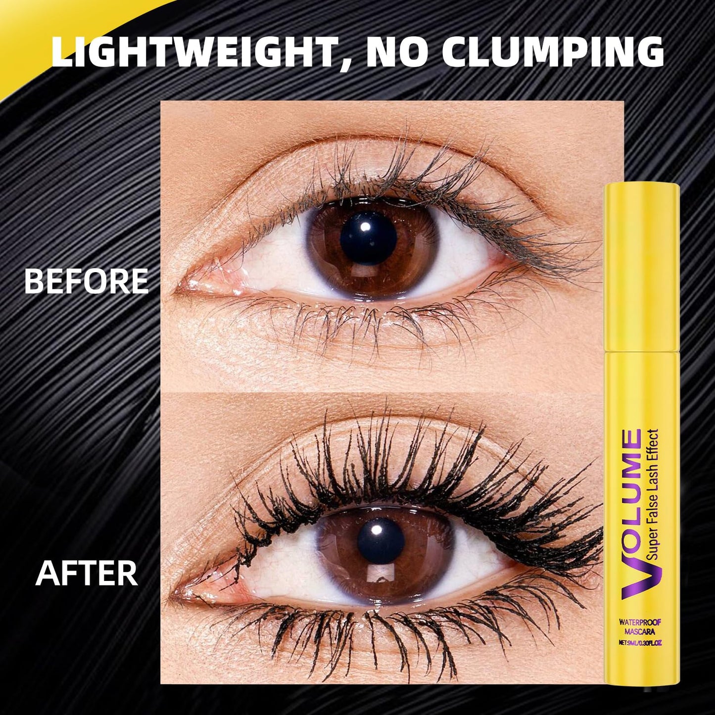 Colossal Bubble Mascara - Waterproof & Smudge Proof Mascara Black, Volume & Length Formula for Bold - Well-Defined Lashes, Long-Lasting, Clump-Free & Enhances Natural Look