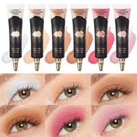 OKAQEE Eyeshadow Primer - Cream Eye Primer - Eye Base for Long Lasting Eye Makeup - Cream Colorful Eyeshadow Base for Eyelid - Matte Full Coverage Concealer Makeup for Mature Skin (02 MEDIUM)