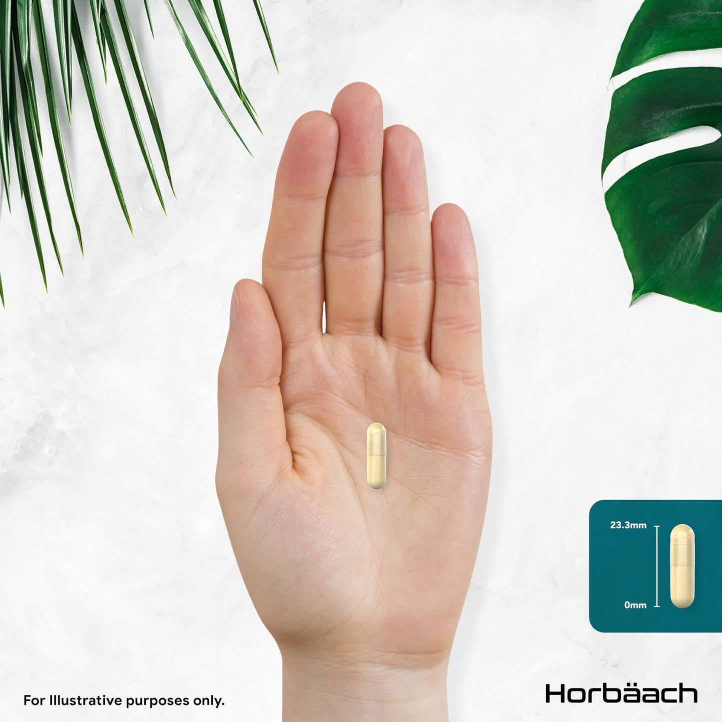 Horbäach Hyaluronic Acid Supplement with Collagen | 180 Capsules | High Strength Complex with Biotin, Zinc and Vitamin C | Hair, Skin and Nails Formula | by Horbaach