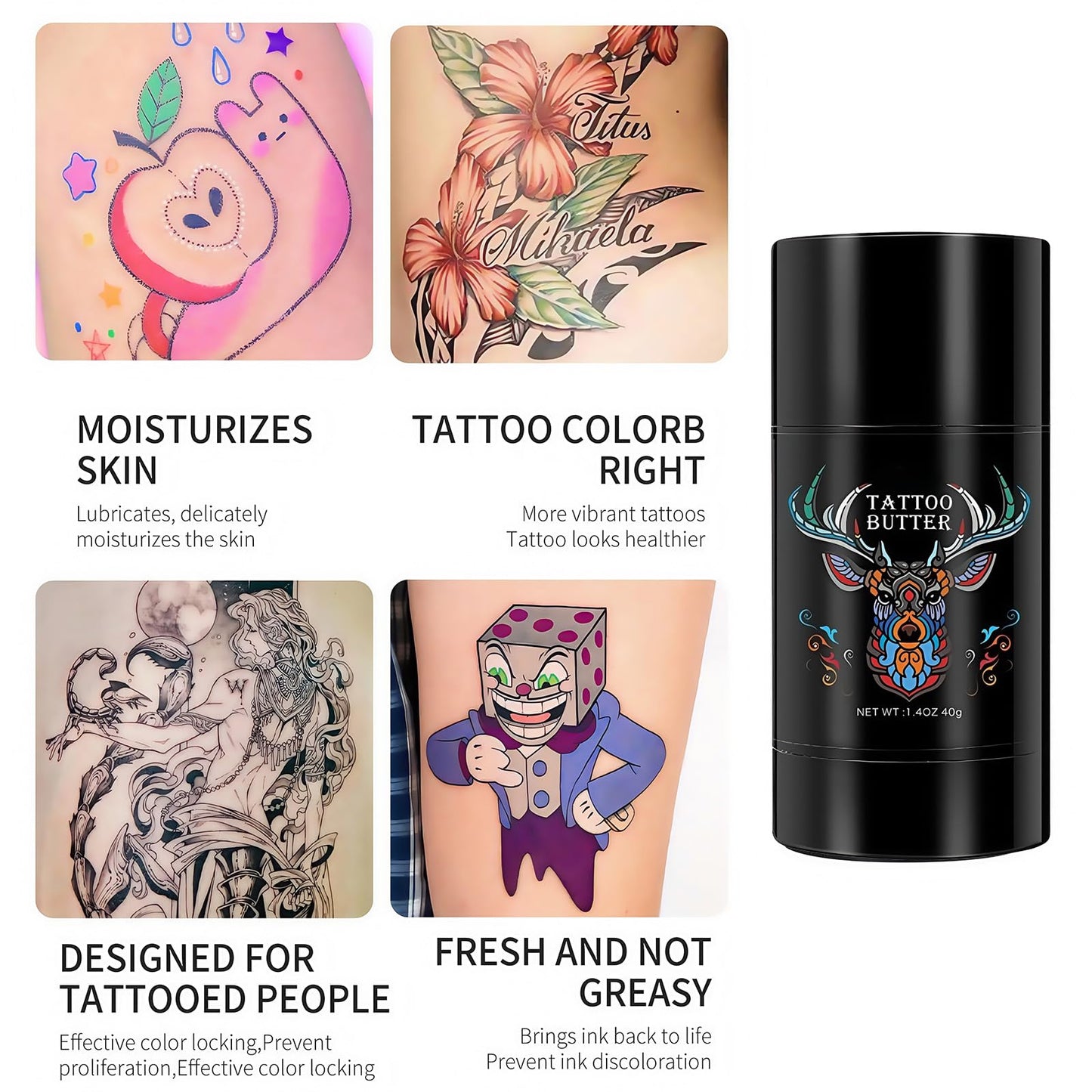 Coloroom Tattoo Goo Balm, Tattoo Cream Aftercare – Nursing Cream For New & Old Tattoos, Color Enhancer & Moisturiser.Suitable For Both Men And Women