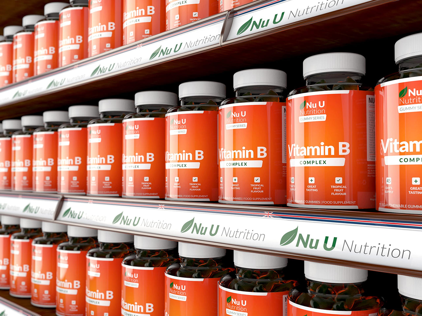Vitamin B Complex Gummies for Adults & Kids - 90 Vegan Gummies - Vitamins B2, B3, B5, B6, B8, B9, B12, Zinc & Iodine - 3 Month Supply - Supports Energy Production