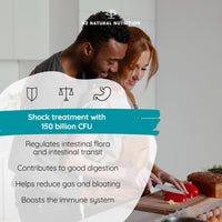 Probiotics 400 Billion CFU/gr* Shock Treatment with 20 Multi Strains, Prebiotics & Zinc with Highest Concentration. Probiotics for Gut Health and IBS Relief. 76 Days Dosage. EU. N2 Natural Nutrition
