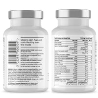 Re-Coll 1200mg Collagen Capsules - High Strength Supplement with Hyaluronic Acid - for Hair Skin & Nails - Contains Bovine & Marine Collagen for Women & Men (120 Count)