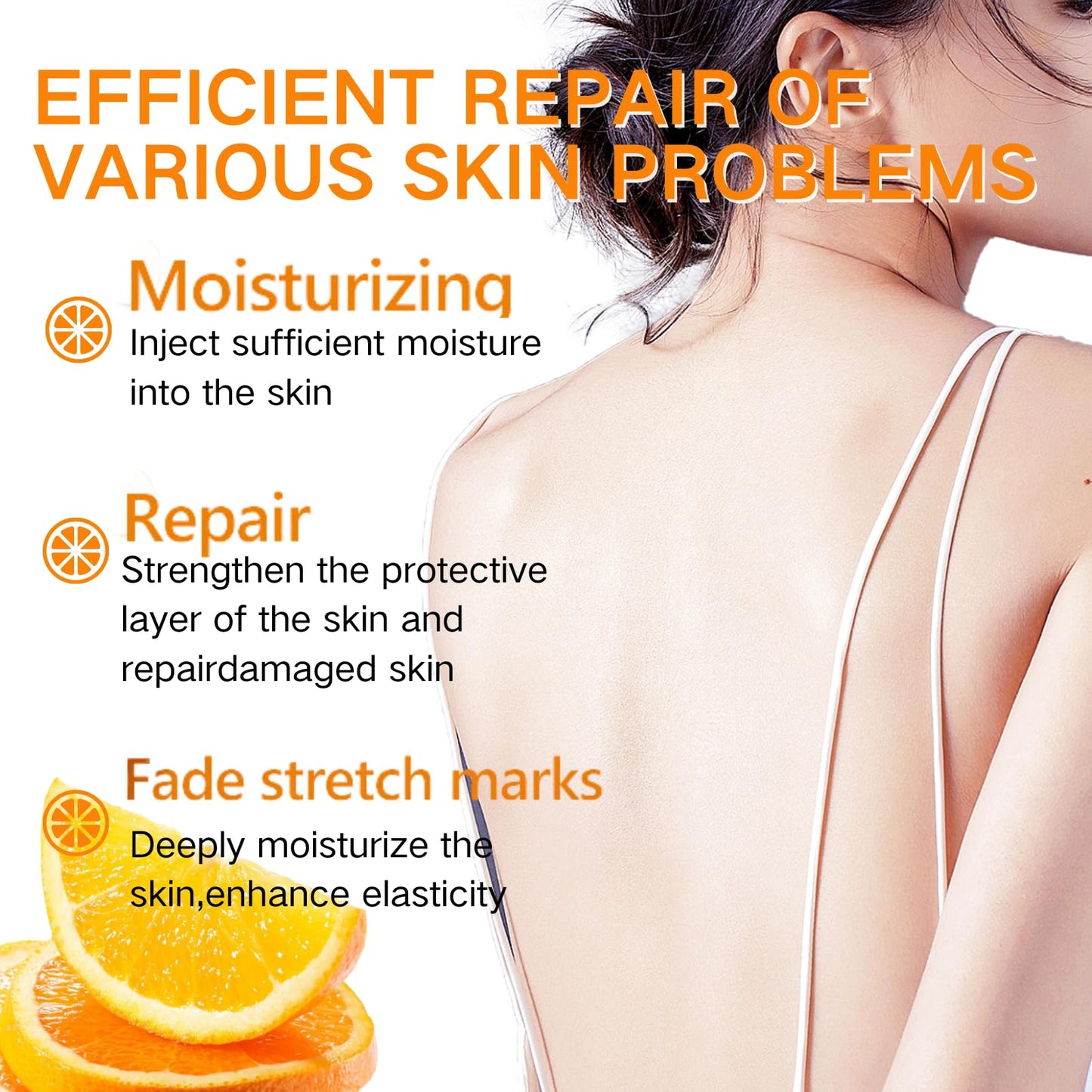 Essential Oils for Skin - Body Oil for Women - 100% Natural Vitamin C Facial Oil Gel,Face&Body Skin Care - Massage Body Oil for Dry Skin Easy Absorb&Anti Winkle 200ml