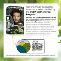 Naturtint Men Permanent Hair Colour Gel 4N Natural Chestnut for Hair Beard and Moustache. Ammonia Free, up to 100% Grey Coverage, Natural Looking Long Lasting Results