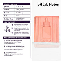 PhLab Collagen Night Soap Bar, Skin Calming Cleasing Bar, Improves Skin Elasticity, Renewed and Firming Skin, 50gr
