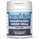 Premium Phosphatidyl Serine 100mg - Supports Cognitive Function* - 60 Tablets, 1-3 Daily - Clinically Studied Level - Enriched with 5mg Zinc - Non-GMO SOYA - 1+ Month's Supply, UK Made