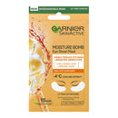 Garnier Moisture Bomb Eye Mask With Hyaluronic Acid And Orange Juice, Hydrating And Brightening Under Eye, Reduce Appearance Of Eye Bags, Biodegradable And Vegan Tissue, Orange, 28 G, Pack Of 1