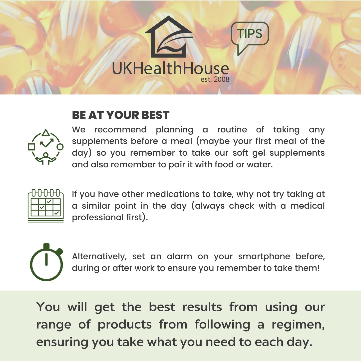 UKHealthHouse Evening Primrose Oil – EPO Capsules, 1000mg x 60 Softgels – High Strength Omega 6 GLA Content – Great for Skin, Immune System, Hormonal Pain, Hot Flushes & Women’s Health