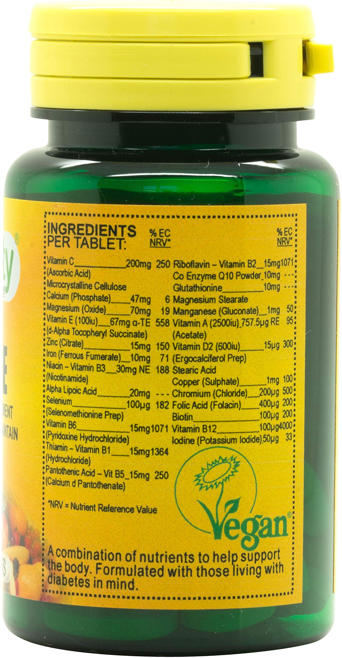 Veganicity Digest-Ase : Digestive Health Supplement : 60 Tablets, in a Planet-Friendly 99% Recycled Pot