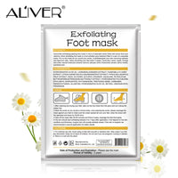 CCKULOOB Foot Peel Mask, Exfoliating Foot Mask for Soft Baby Feet Repair Heels & Removes Dry Dead Skin Feet Peeling Socks Foot Treatment for Hard Skin, 3 Pairs