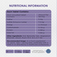 AMBROSIAL Ambrosial Iodine Supplement 5000mcg with 7500 mcg Potassium Iodide| High Strength Iodine Tablets | Natural Source of Iodine from Potassium Supplements & Iodide Tablets (Pack of 1-120 Tablets)