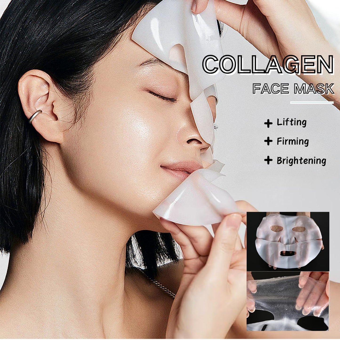 IZBEAUVO Deep Collagen Anti Wrinkle Lifting Mask,4PCS Korean Face Mask,Bio Collagen Face Mask,Collagen Overnight Mask,Collagen Face Mask, Bio-Collagen Deep Hydrating Overnight Mask