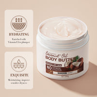 EliiSkinn Coconut Body Butter 200g – Intense Moisturizer for Dry Skin, Enriched with Coconut Oil. Deeply Nourishes, Soothes, and Hydrates for Silky Smooth Skin. Daily Skin Care Routine,Create Silky Skin