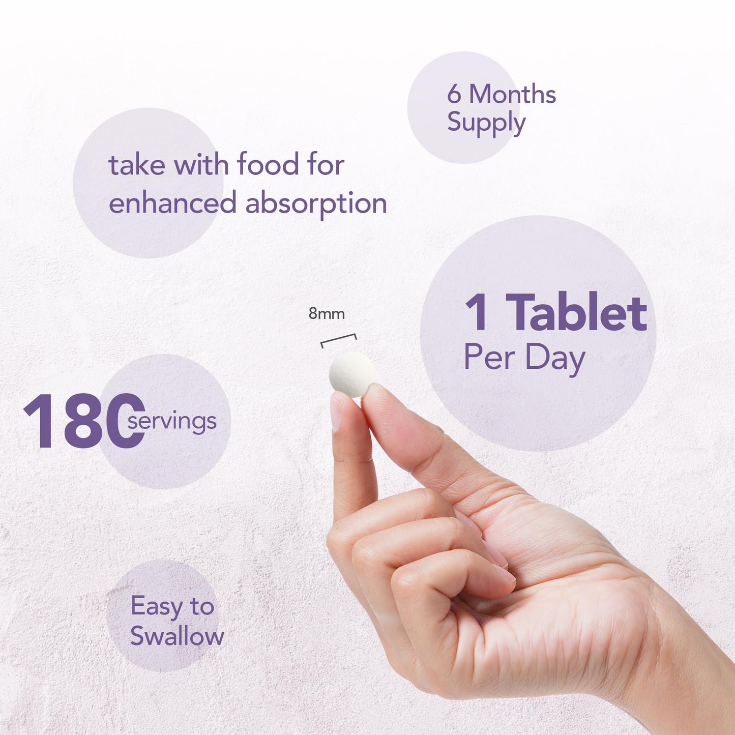 Zipvit Biotin Hair Growth Supplement 10000mcg, 180 Vegan Tablets (6 Months Supply). High Strength Biotin for Hair and Skin. Supports Hair Growth & Skin Health. Vegan Hair Vitamins for Women & Men