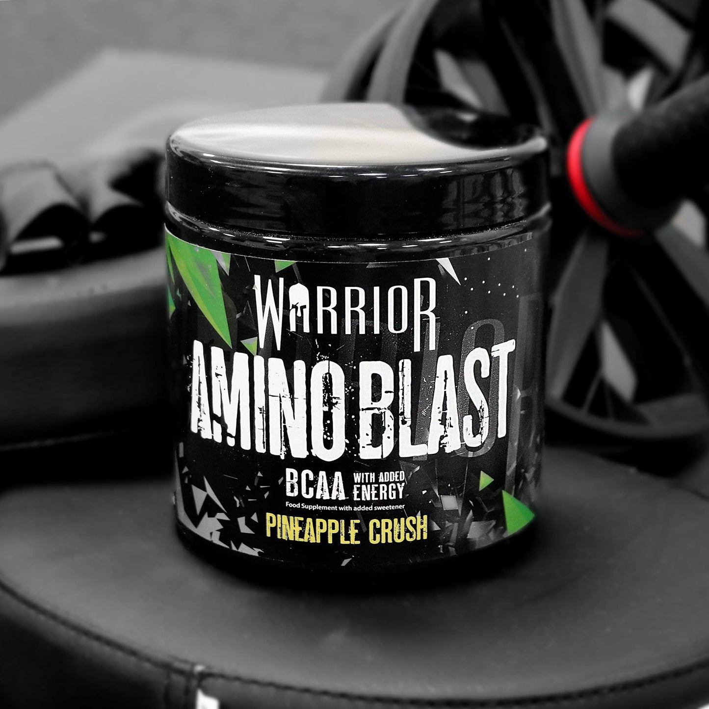 Warrior, Amino Blast - 270g - Branch Chain Amino Acid Powder (BCAA) - Helps Build Lean Muscle and Speed Up Recovery, Pineapple Chunk