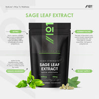 Sage Tablets for Menopause 4000mg – Standardised 20% Polyphenols (100mg) – 90 Vegan Capsules (3 Months Supply) – Resealable and Recyclable Pouch by Alpha01