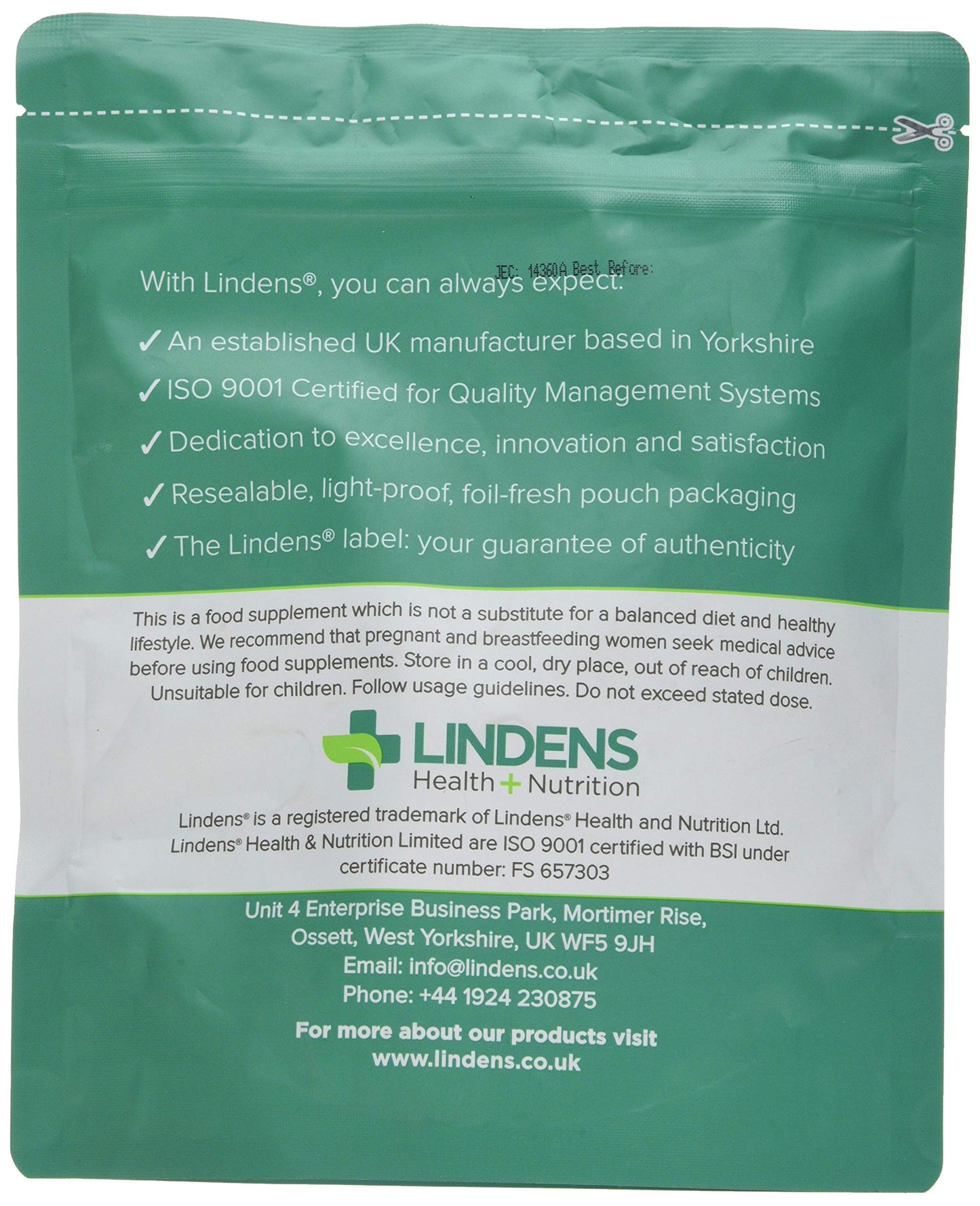 Lindens Vitamin B5 500mg Tablets - 360 Pack - 7666% Nrv Dose Contributes Towards Mental Performance, Normal Metabolism & Reduction of Tiredness - UK Manufacturer, Letterbox Friendly